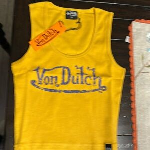 Women's Von Dutch crop top.New in package.